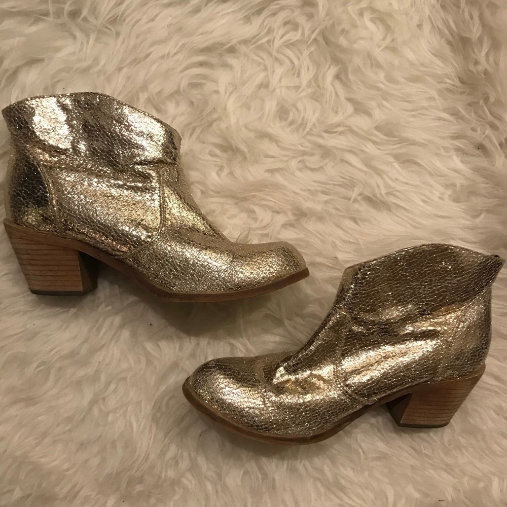Gold Booties